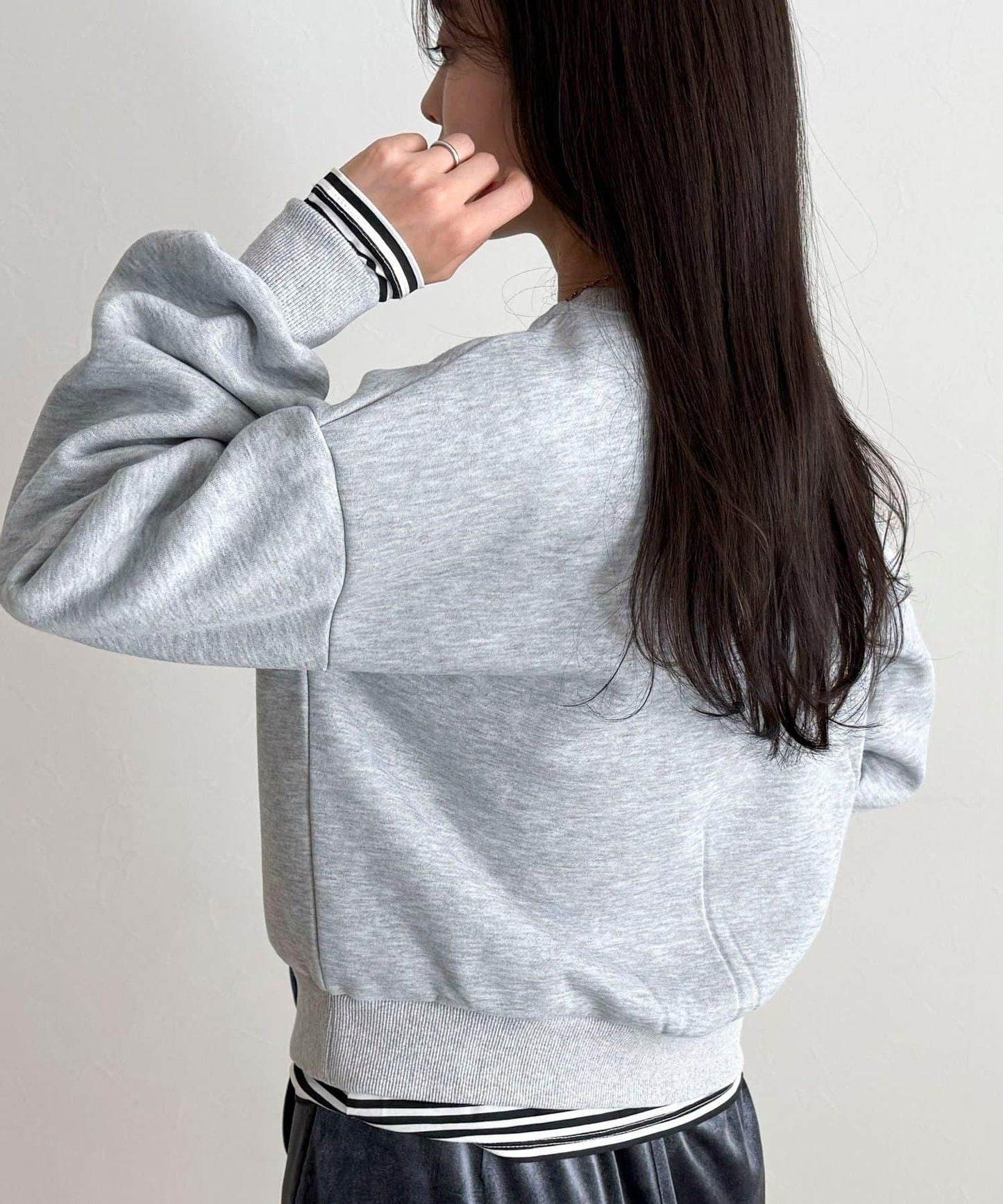 愛心圖案標誌印花衛衣套頭衫