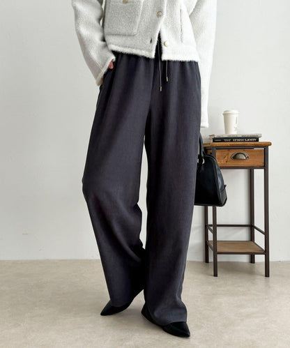 絲滑保暖半寬鬆休閒褲