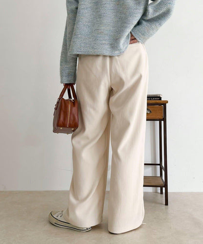 絲滑保暖半寬鬆休閒褲