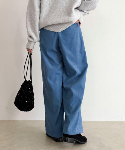 絲滑保暖半寬鬆休閒褲