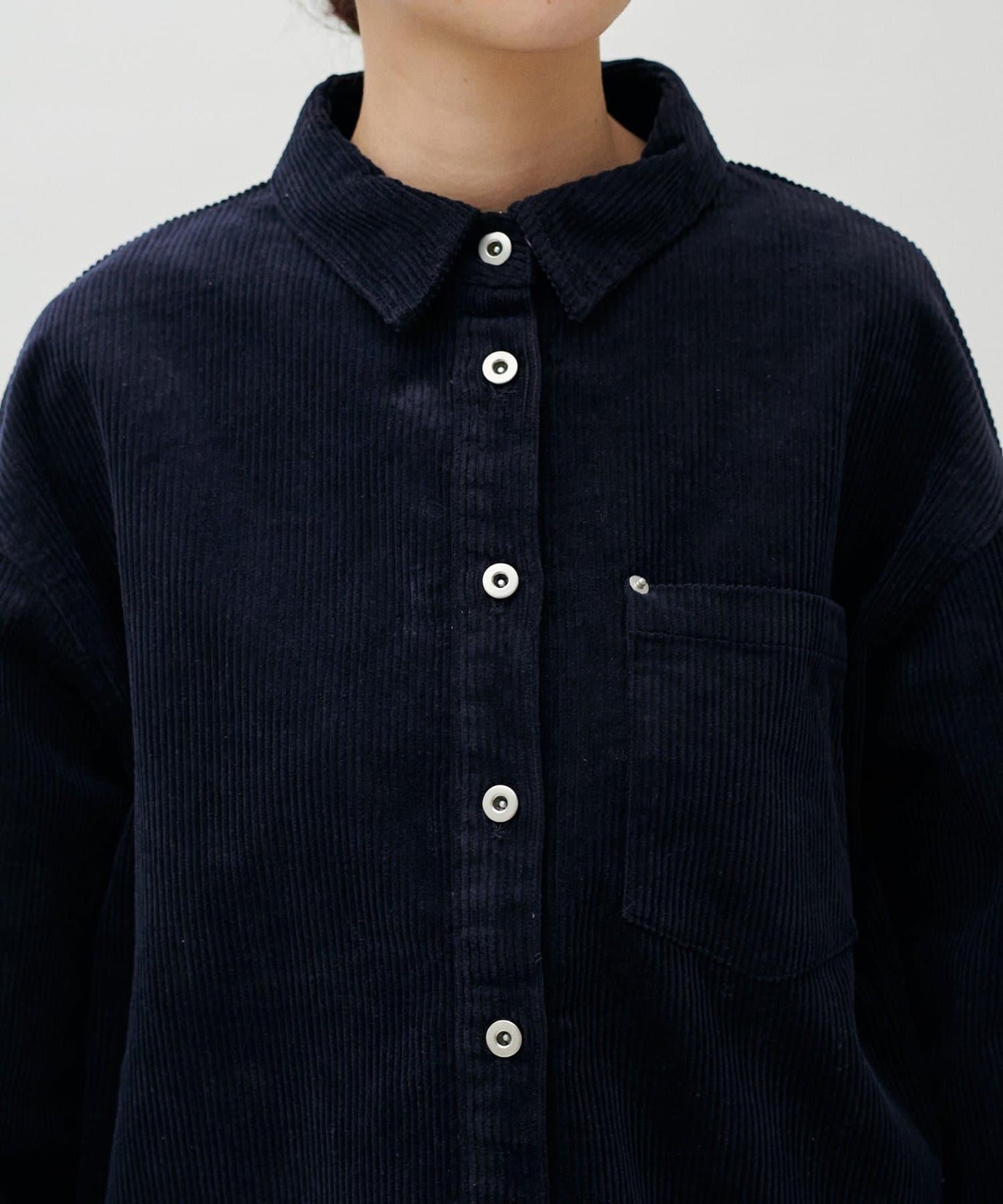 燈芯絨寬鬆襯衫