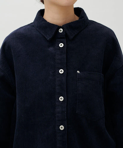 燈芯絨寬鬆襯衫