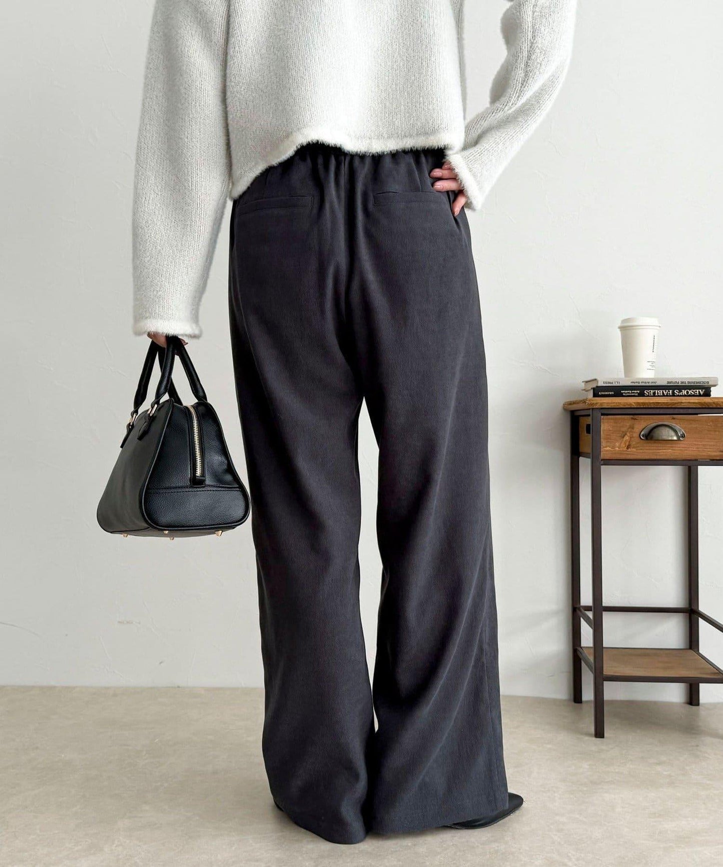 絲滑保暖半寬鬆休閒褲