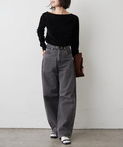 【2026春夏】弧形線條牛仔褲