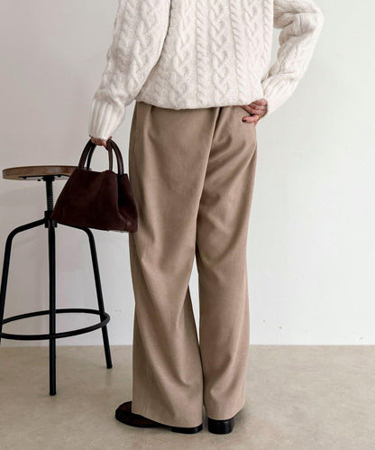 絲滑保暖半寬鬆休閒褲