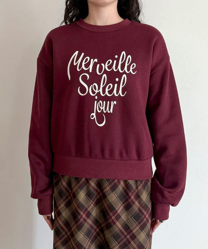 愛心圖案標誌印花衛衣套頭衫