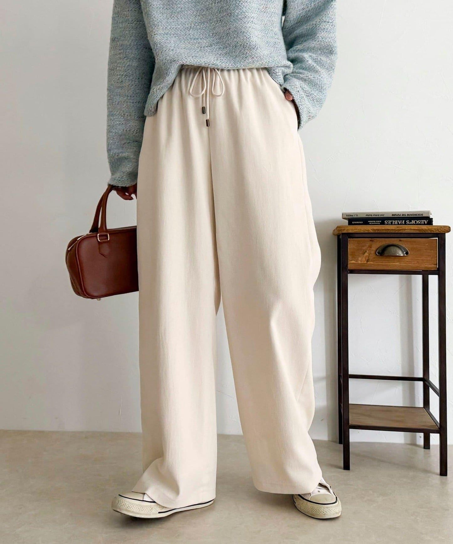 絲滑保暖半寬鬆休閒褲