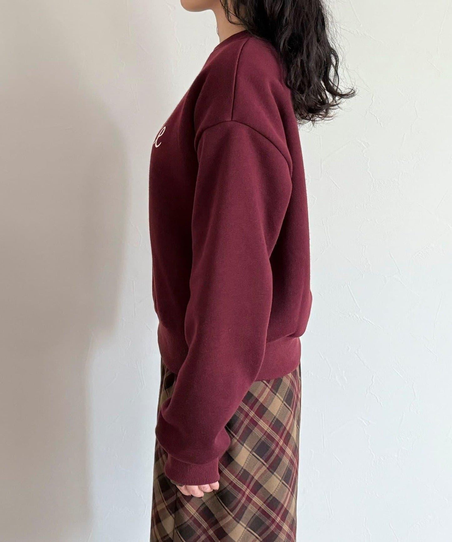 愛心圖案標誌印花衛衣套頭衫