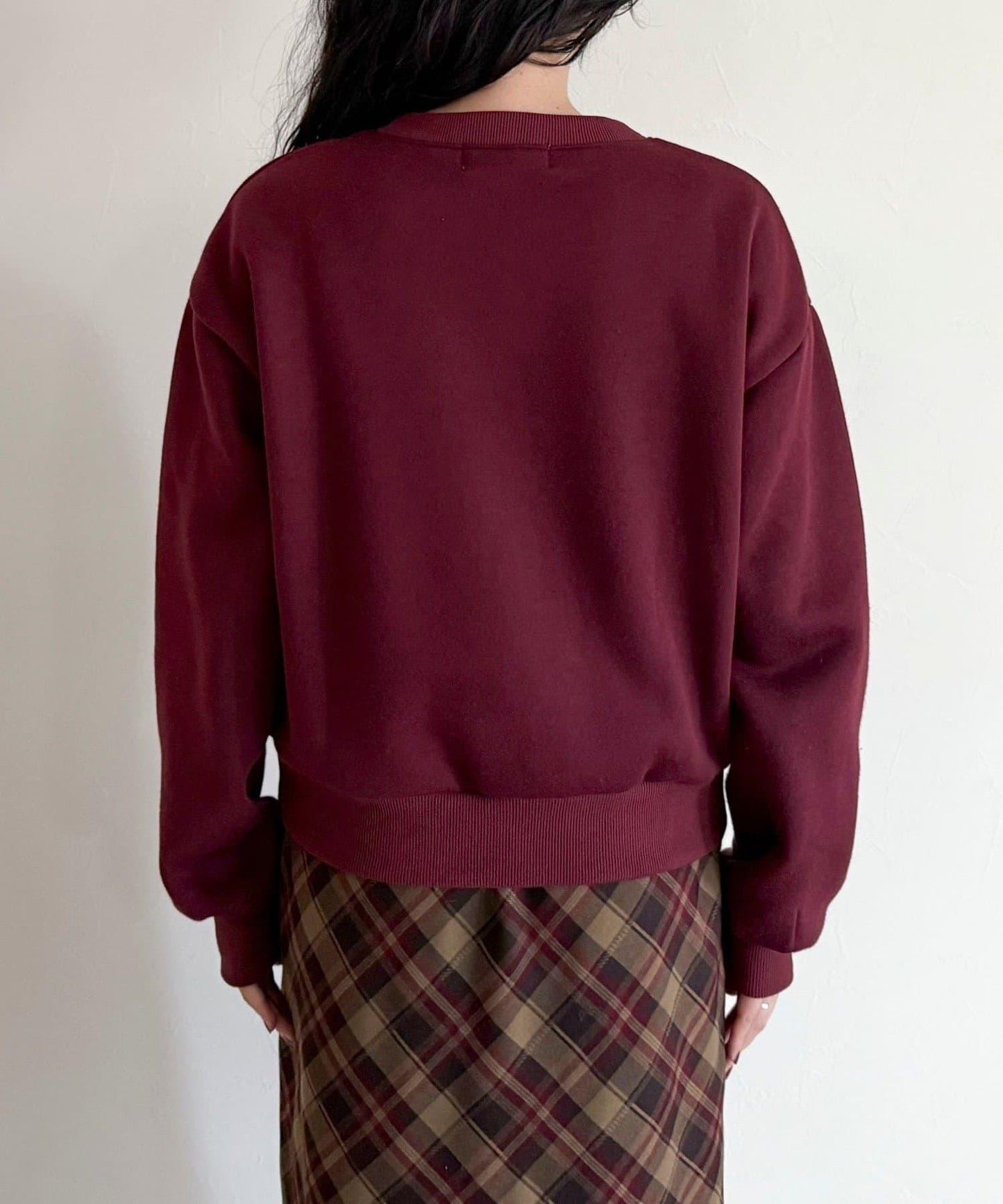 愛心圖案標誌印花衛衣套頭衫