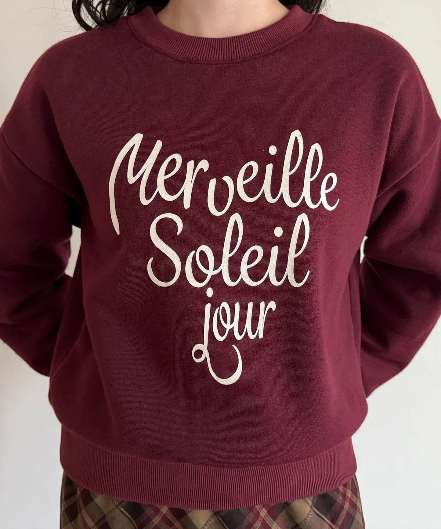 愛心圖案標誌印花衛衣套頭衫