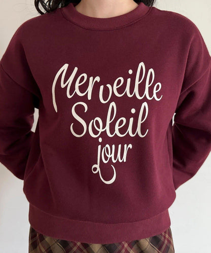 愛心圖案標誌印花衛衣套頭衫