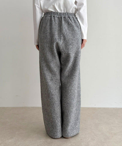 粗花呢羊毛休閒褲