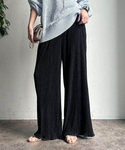 隨機羅紋寬鬆褲