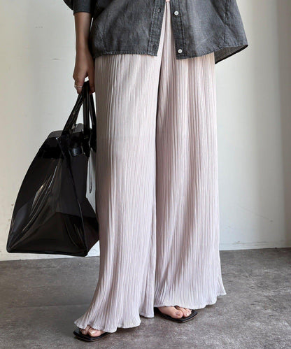 隨機羅紋寬鬆褲