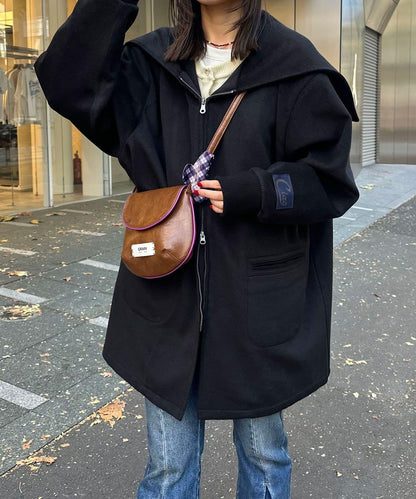 羊毛混紡軍裝大衣