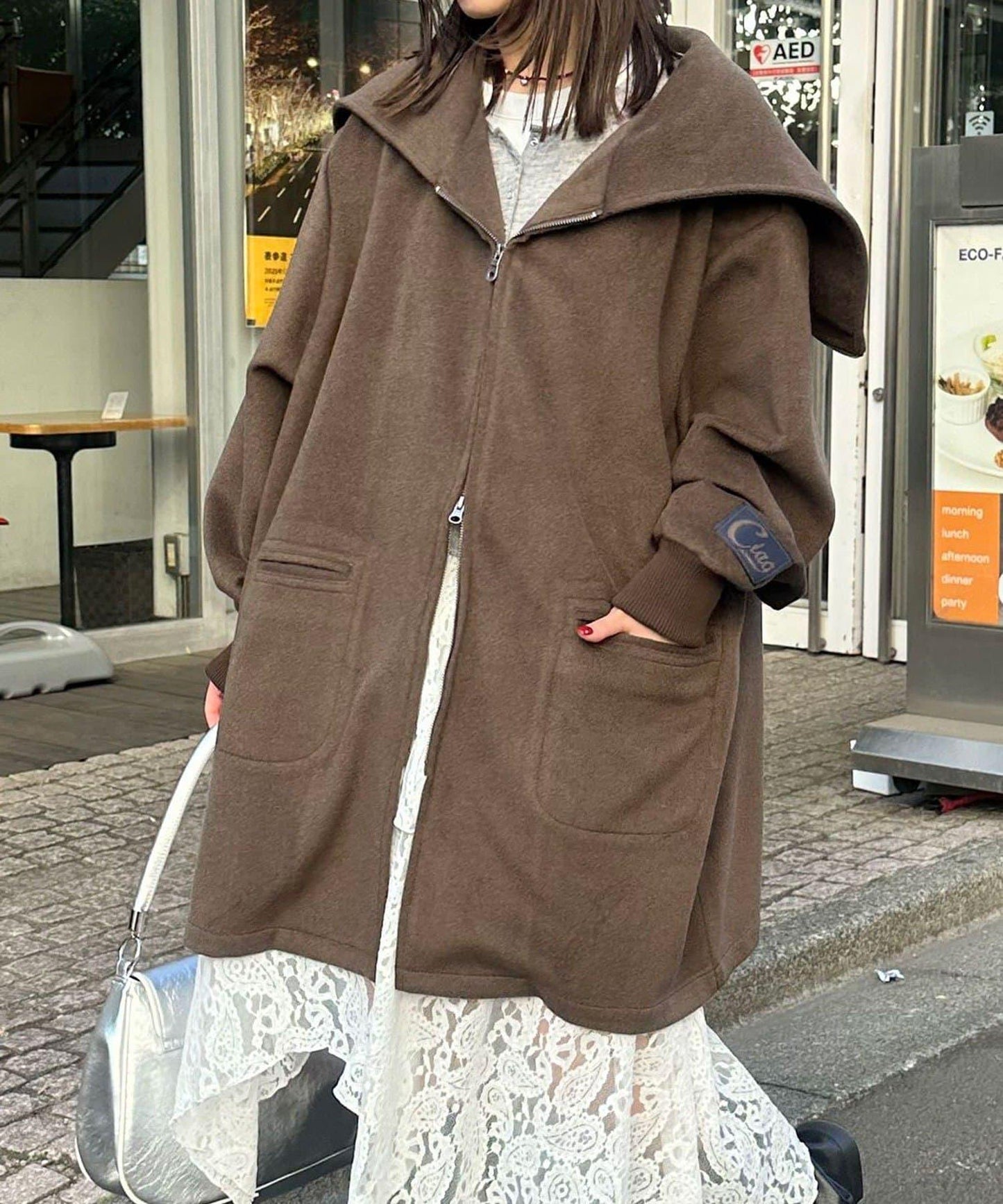 羊毛混紡軍裝大衣