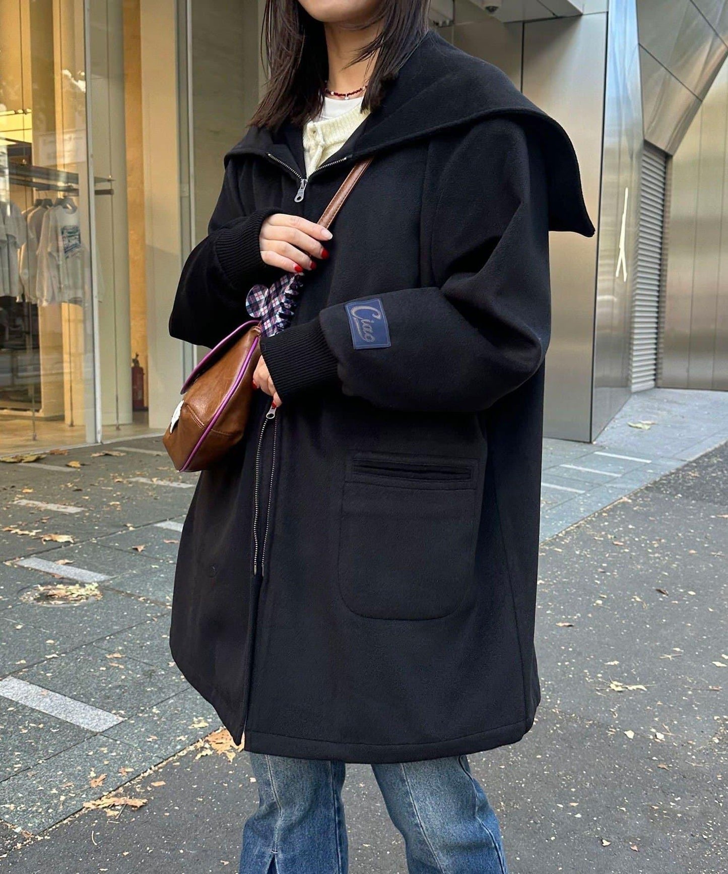 羊毛混紡軍裝大衣