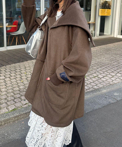 羊毛混紡軍裝大衣