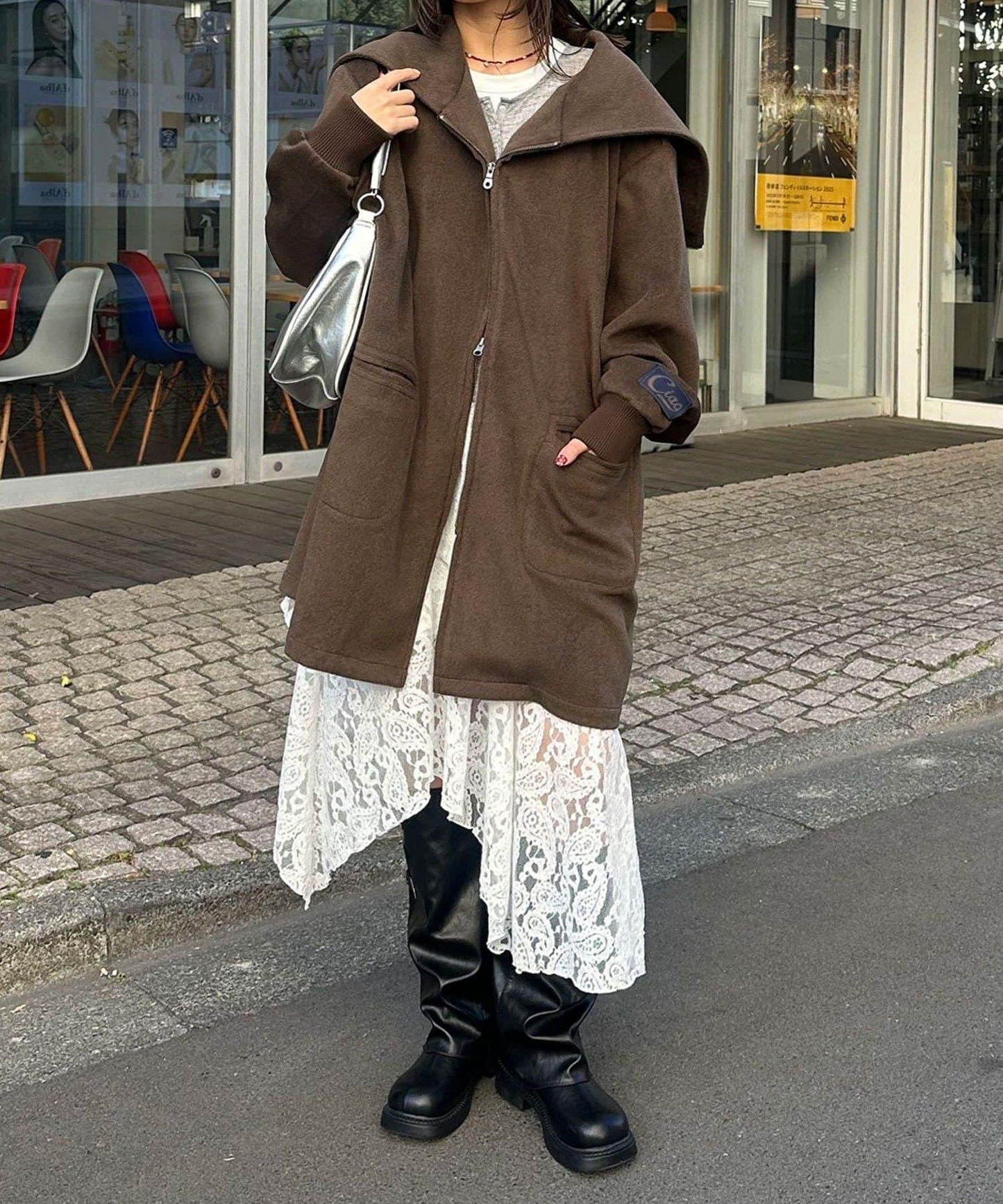 羊毛混紡軍裝大衣