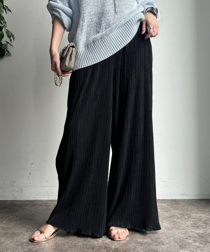 隨機羅紋寬鬆褲