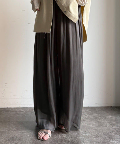 褶皺寬鬆長褲