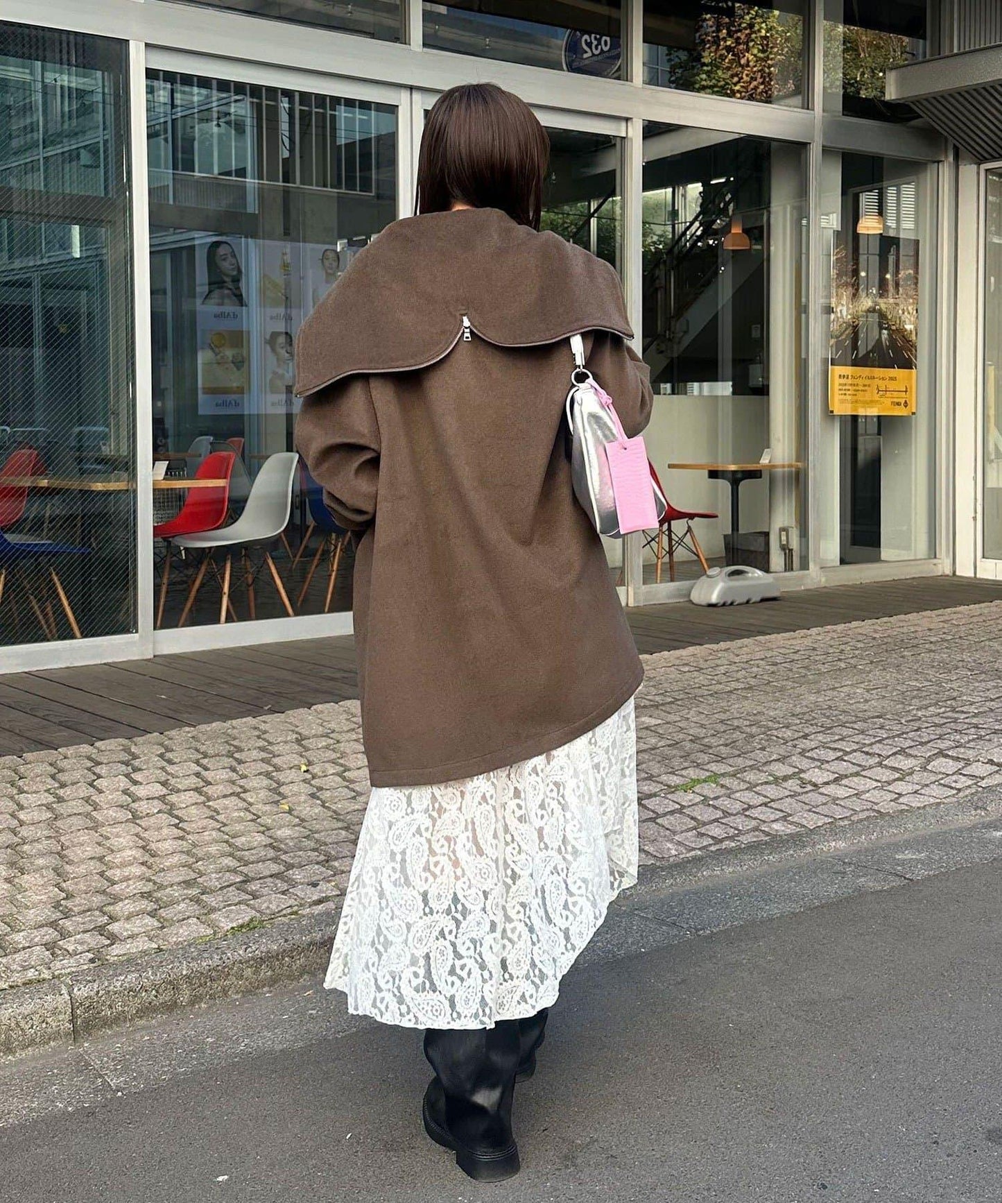 羊毛混紡軍裝大衣