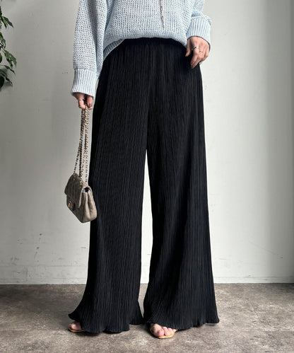 隨機羅紋寬鬆褲
