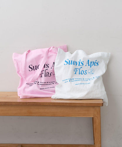 印花標誌托特包