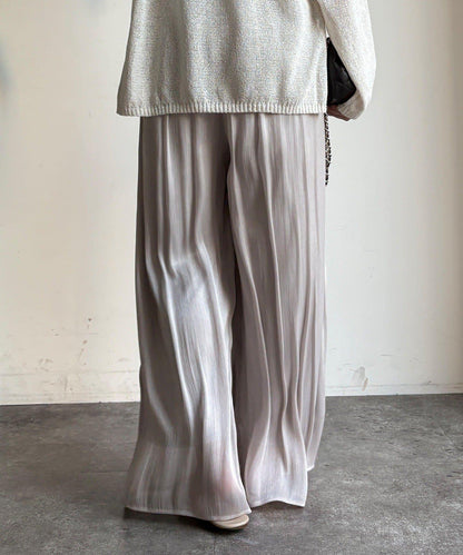 褶皺寬鬆長褲