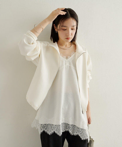 蕾絲吊帶長款上衣