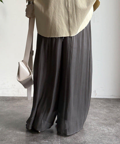 褶皺寬鬆長褲