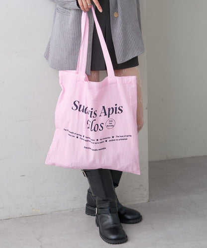 印花標誌托特包