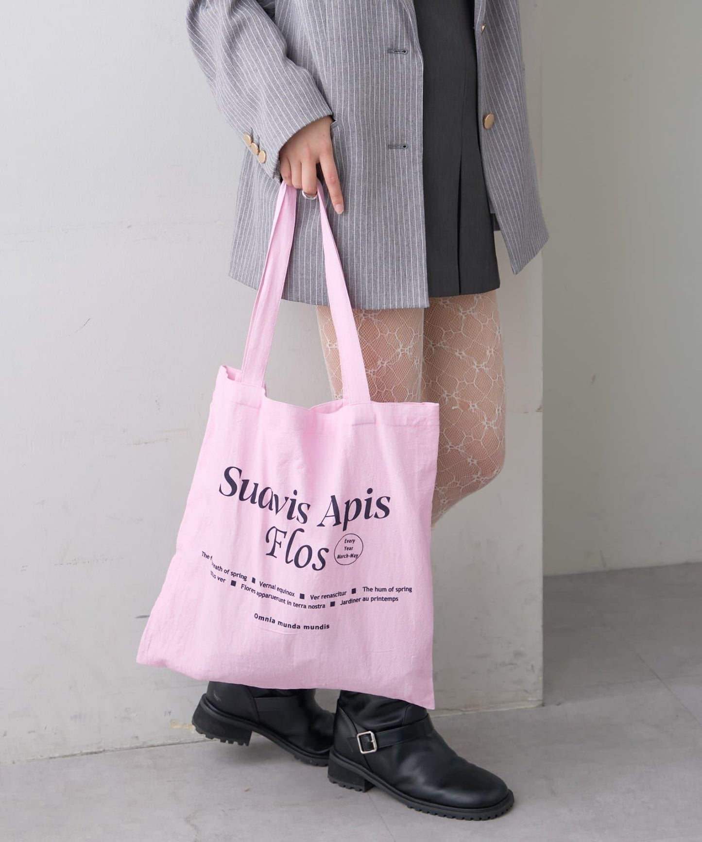 印花標誌托特包