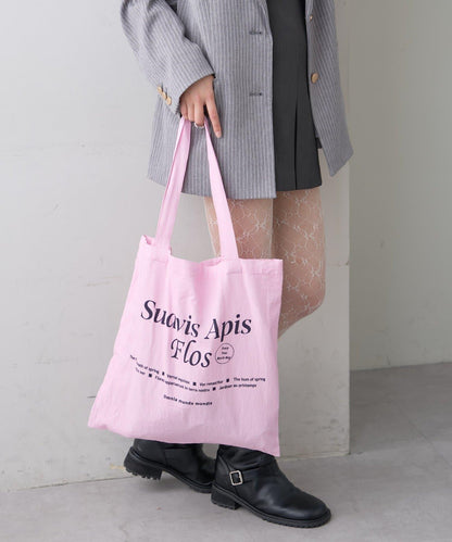 印花標誌托特包