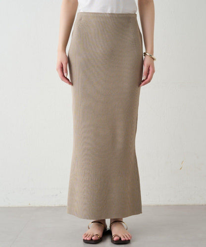 羅紋微喇針織半身裙