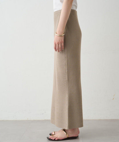 羅紋微喇針織半身裙