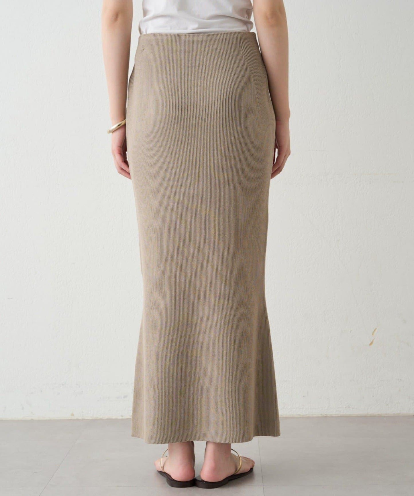 羅紋微喇針織半身裙