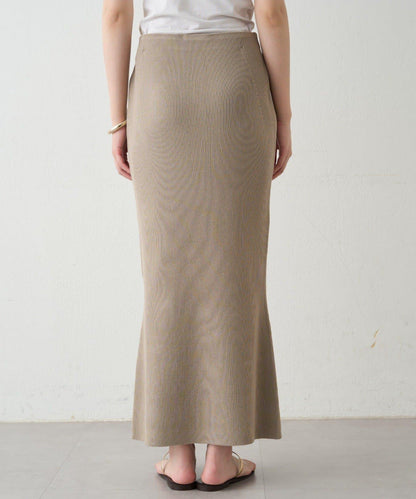 羅紋微喇針織半身裙