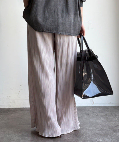 隨機羅紋寬鬆褲