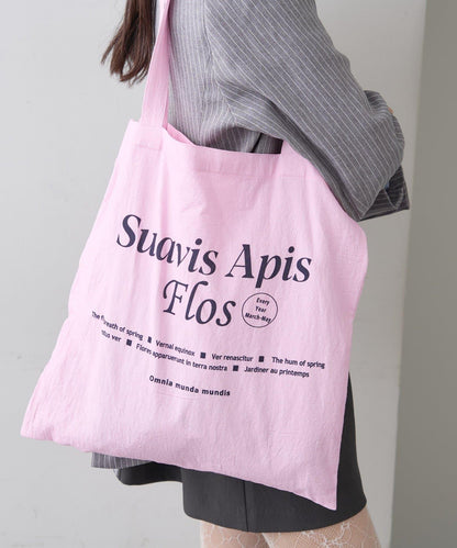 印花標誌托特包