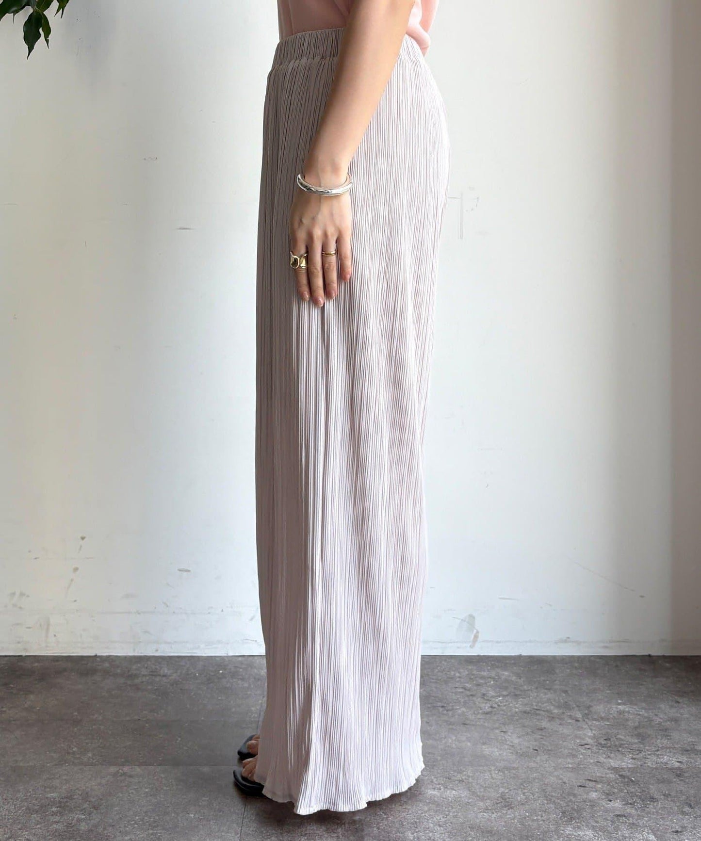 隨機羅紋寬鬆褲