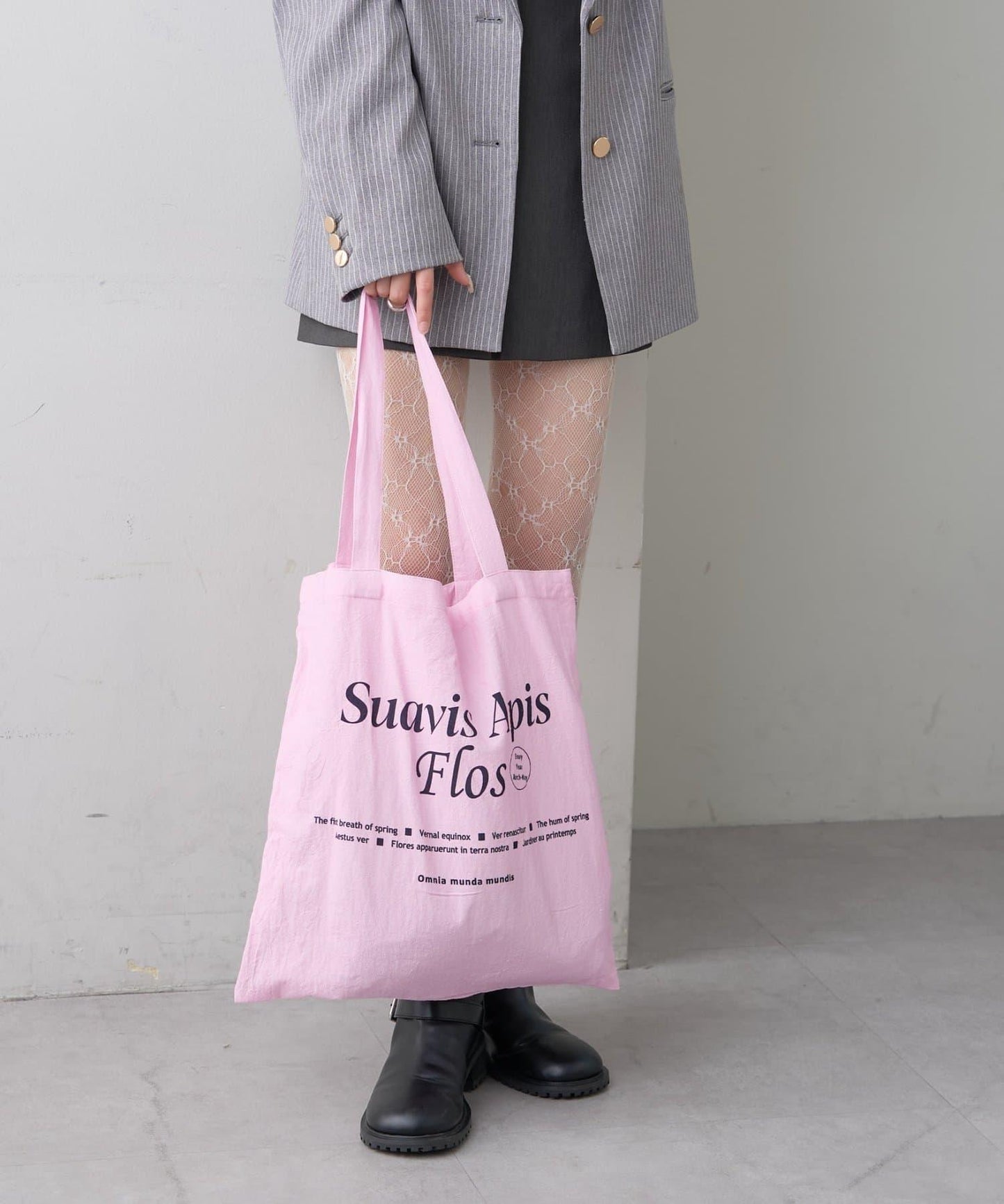 印花標誌托特包