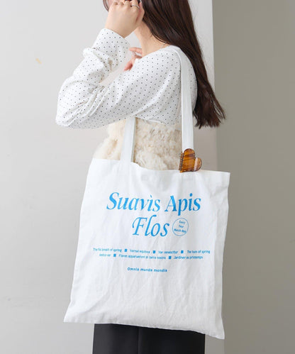 印花標誌托特包