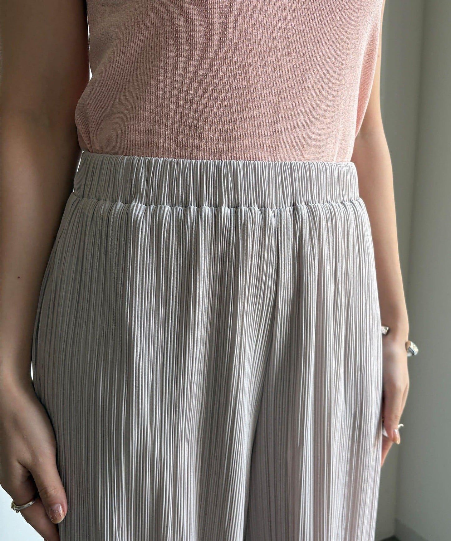 隨機羅紋寬鬆褲