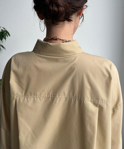 字母刺繡印花襯衫