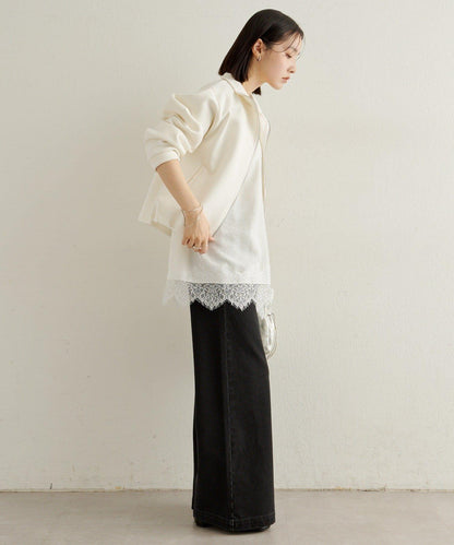 蕾絲吊帶長款上衣