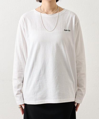 拼色印花長袖T恤