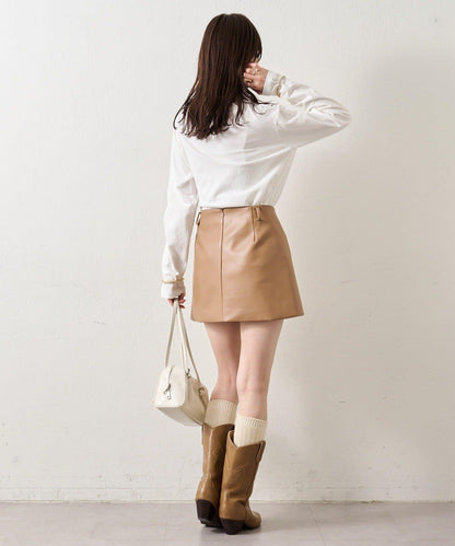 拼色印花長袖T恤