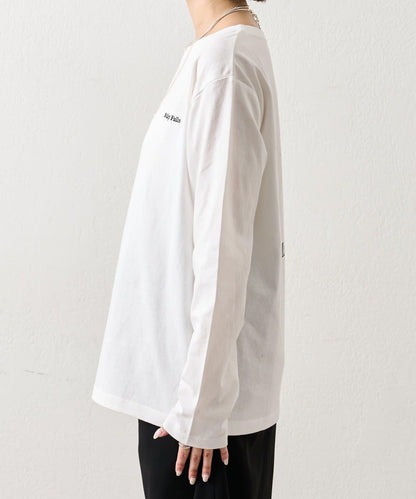 拼色印花長袖T恤