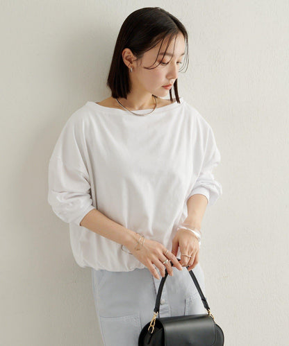 下襬泡泡長袖T恤